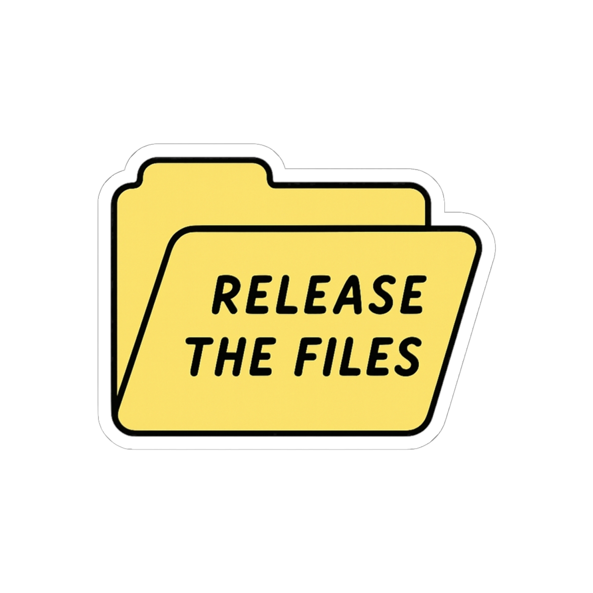 Release the Files UFO Sticker | Bold Vinyl Decal